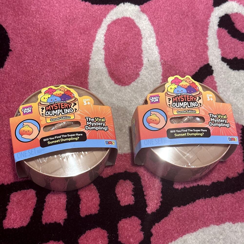 2 x Squishy Bun Mystery Dumpling Sunset Edition Blind Box – Brand New